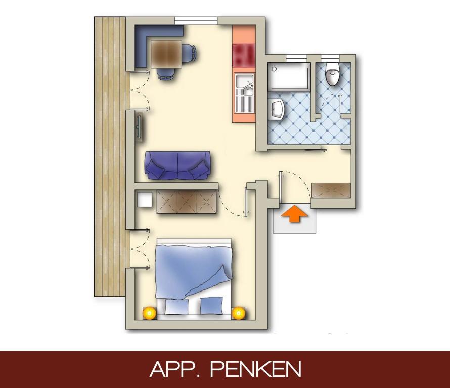 Appartements Enzian 핑켄베르그 객실 사진